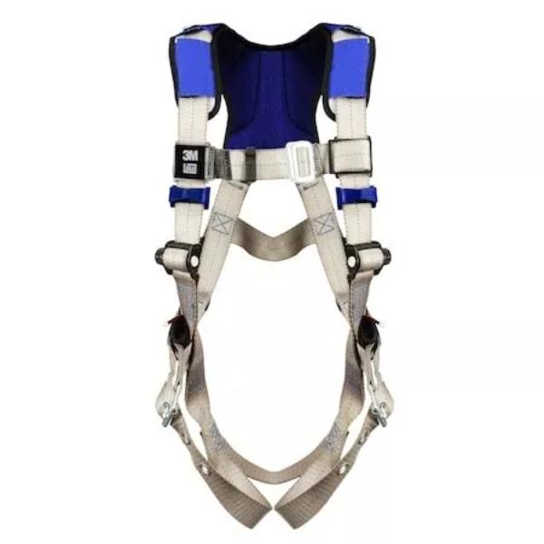 Picture of DBI Sala 098-1401171 X100 Comfort Vest Safety Harness - Back D-Ring - Pass-Thru & Tongue Buckle&#44; Gray - Universal