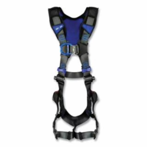 Picture of DBI Sala 098-1403203 X300 X-Style Climbing Vest Safety Harness - Back & Front D-Rings - Auto-Locking QC Revolver&#44; Gray - Extra Large & 2X