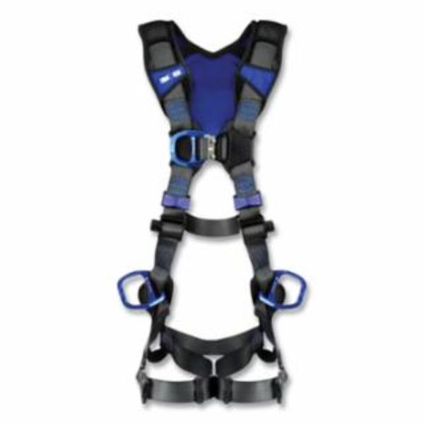 Picture of DBI Sala 098-1403206 X300 X-Style Climbing & Positioning Vest Safety Harness - Back-Front-Hip D-Rings - Auto-Locking QC-Revolver&#44; Gray - Extra Large & 2X