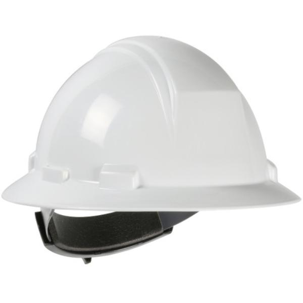 112-280-HP642R-01 Kilimanjaro Type II Full Brim Hard Hat with HDPE Shell, 4-Point Textile Suspension & Wheel Ratchet Adjustment, White