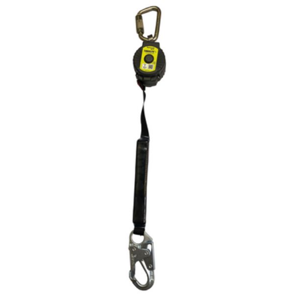 493-MTL-OHW1-11-6FT 6 ft. Class 1 Single-Leg SRL Steel Locking Snap Hook Lifeline Connector