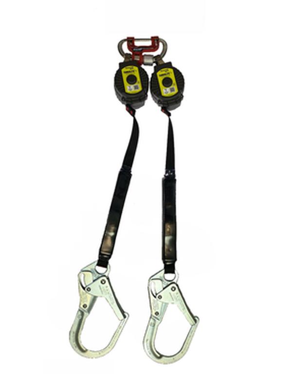 493-MTL-OHW2-28-6FT 6 ft. Web with Aluminum Locking Rebar Hook Lifeline Connector