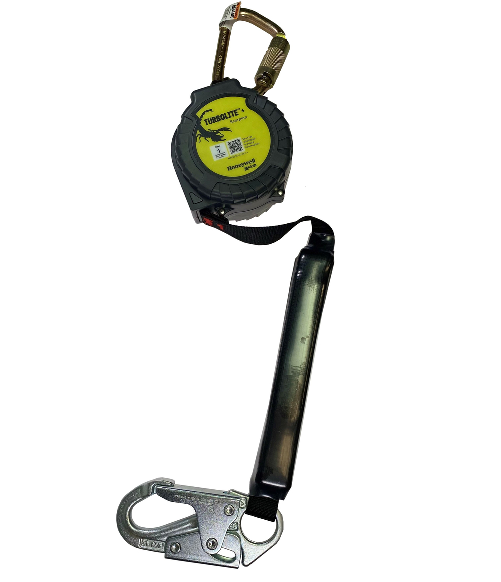 493-MTL-OHS1-05-9FT 9 ft. Turbo Lite Plus Scorpion Class 1 Single Leg Steel Locking Swivel Snap Hook Lifeline Connector