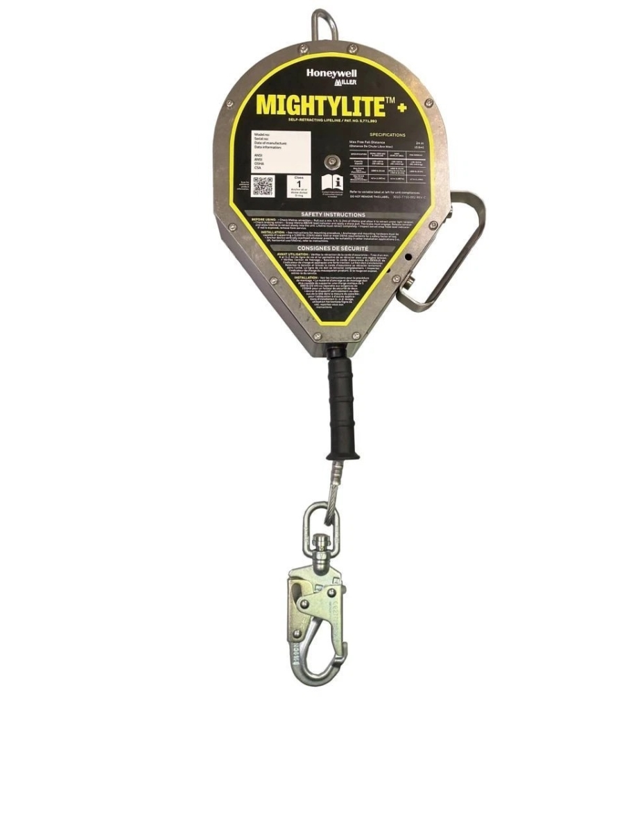 493-MML-OGC1-02-100FT 100 ft. Self-Retracting Lifeline - Galvanized Steel - 420 lbs Swivel Snap