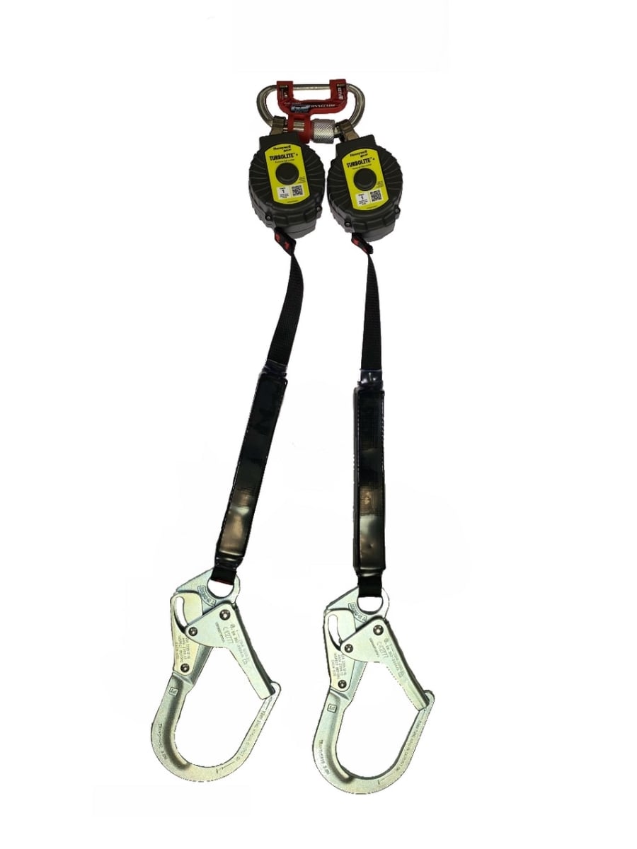 493-MTL-OHW2-22-11FT 11 ft. Class 1 Twin-Leg Web with Steel Locking Rebar Hook Lifeline Connector