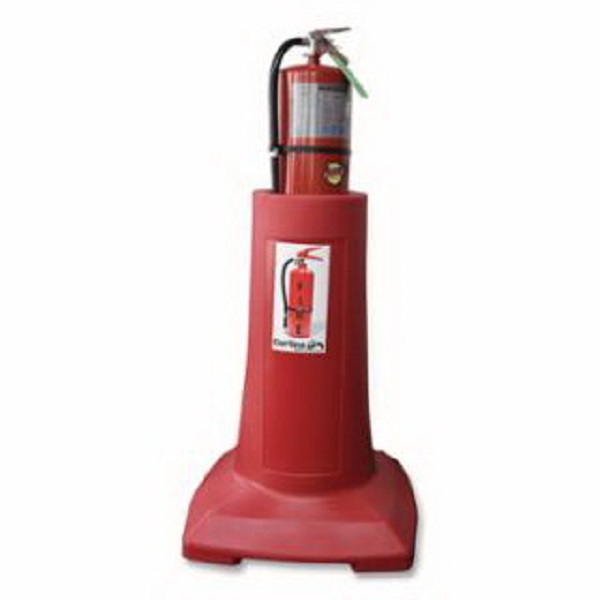 Picture of Cortina 831-03-229-3401 34 in. Polyehylene Fire Extinguisher Stand, Red - 5 to 20 lbs