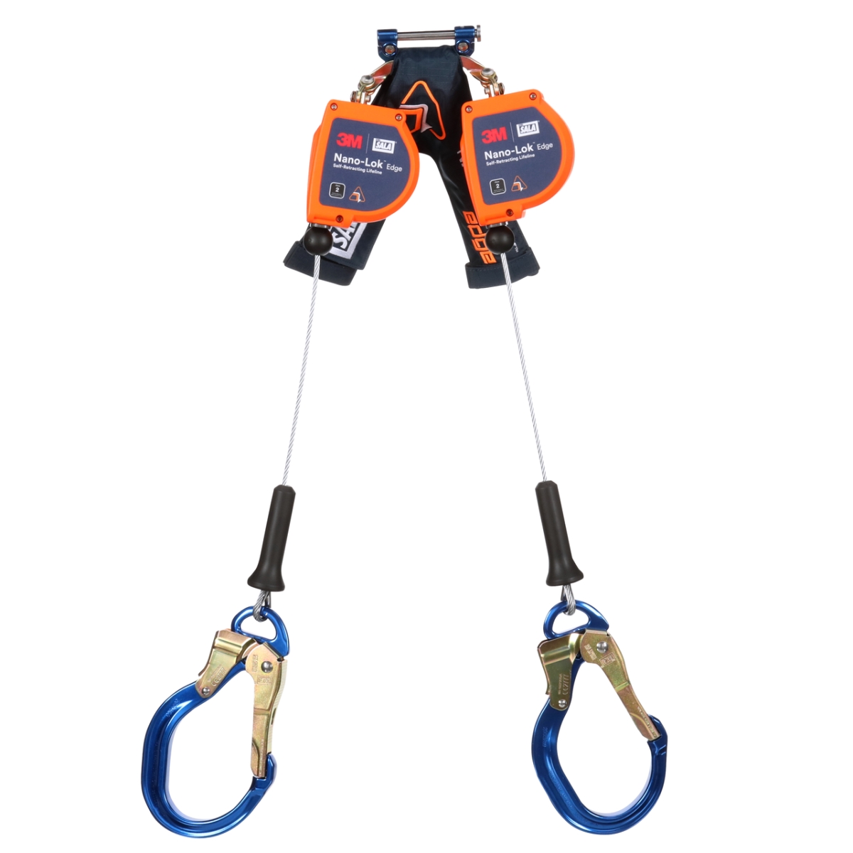 Picture of 3M DBI-Sala 098-3500277 8 ft. Class 2 Nano-Lok Edge Twin-Leg Personal Self Retracting Lifeline with Lock Hook