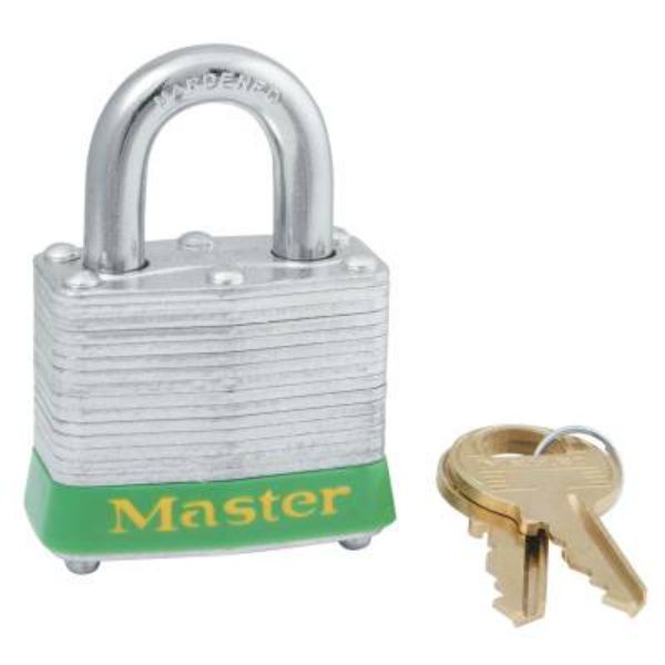 Picture of Master Lock 470-3LFBLU 0.5 in. Laminated Steel Safety Lockout Padlock