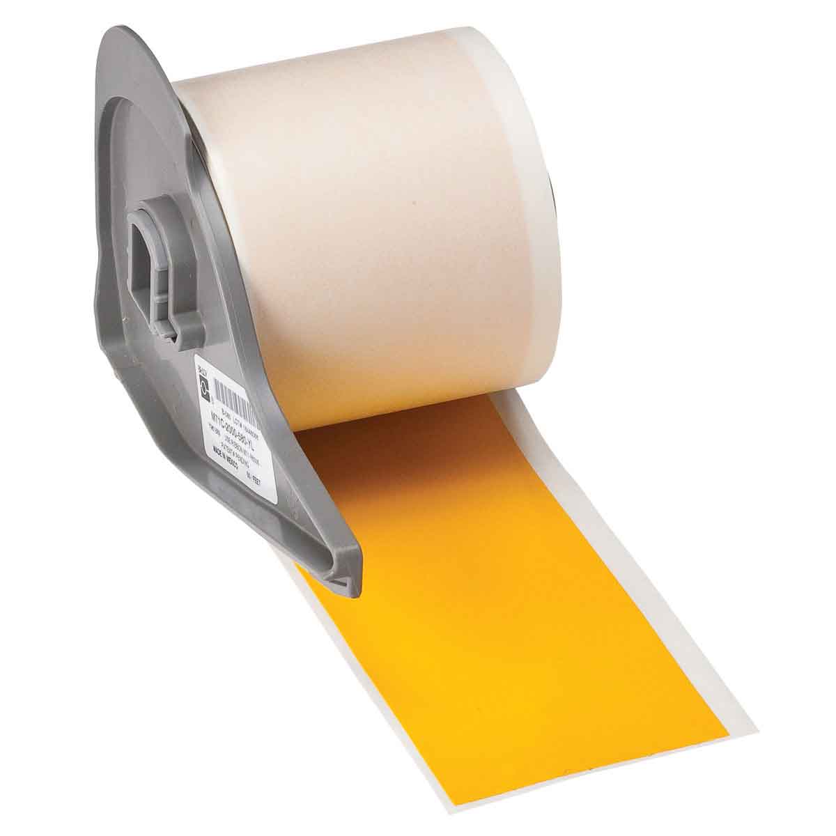 262-M7C-2000-595-YL 2 in. x 50 ft. All Weather Permanent Adhesive Vinyl Label Tape, Yellow