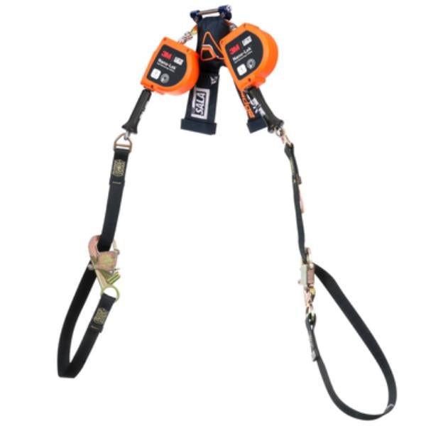 098-7012828690 9 ft. Class 2 Twin-Leg Nano-Lok Edge Tie-Back Personal Self-Retracting Lifeline, Orange