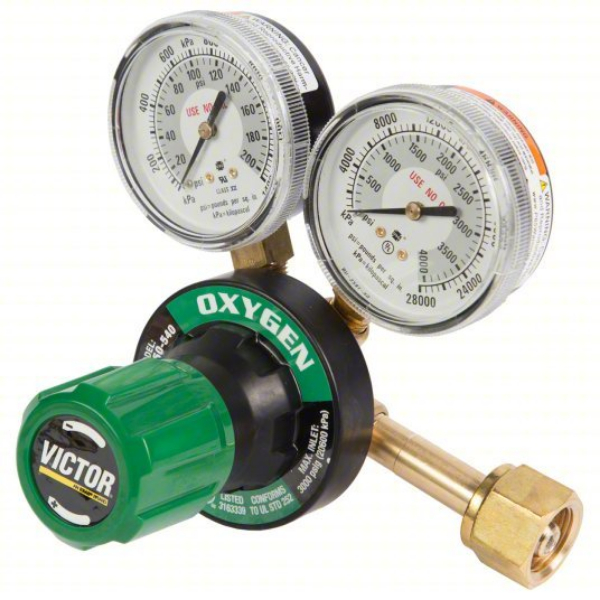 341-0781-9433 CGA 540 Inlet 150 PSIG Oxygen Single Stage Regulator