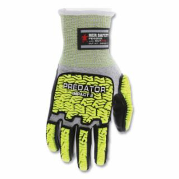 127-PD6952S Mechanics Work Gloves - Black Coating, Salt & Pepper Knit - Small