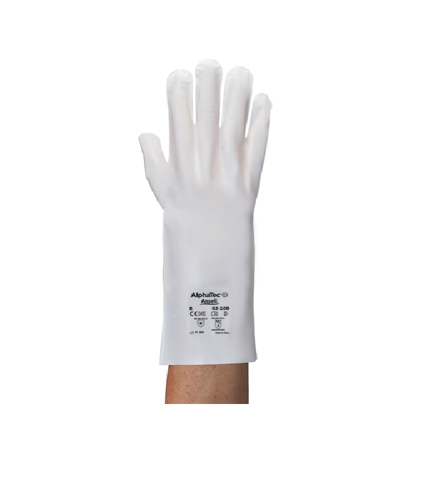 Picture of Alphatec 012-02-100-11 Laminated Film Smoothgrip Highly Chemical-Resistant Gloves&#44; White - Size 11