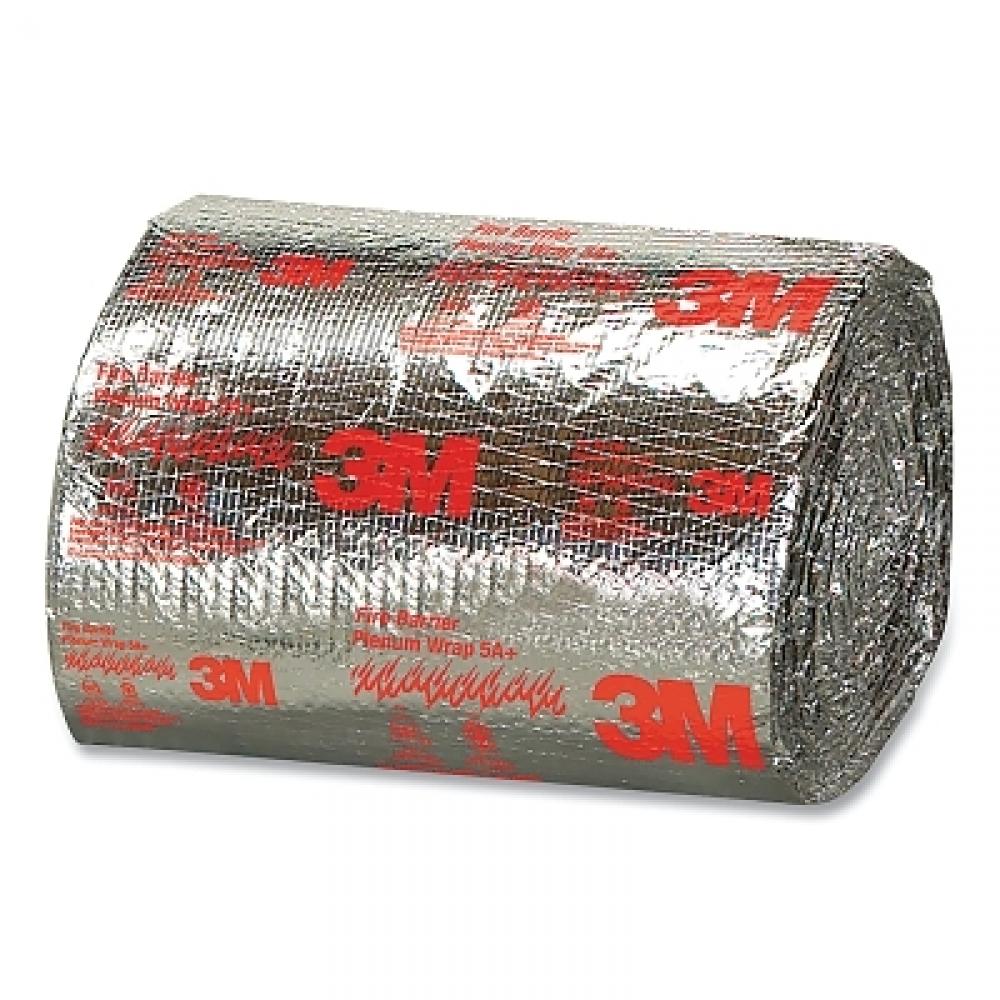 Fire Barrier Plenum Wrap 5A+, Endothermic, Foil Encapsulated Scrim, 24 in W, 50 ft L