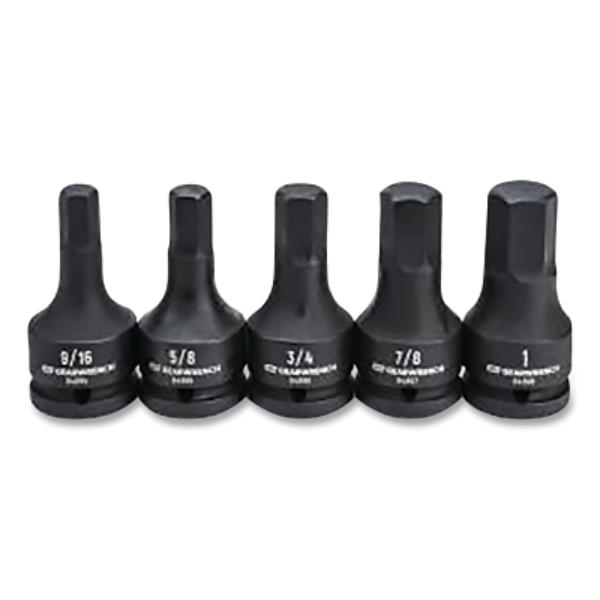 329-84899-06 0.75 in. Impact Hex Bit Socket Set - 5 Piece