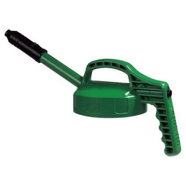 Stretch Spout Lid, 0.5 in dia, Mid Green, Engineering Plastic