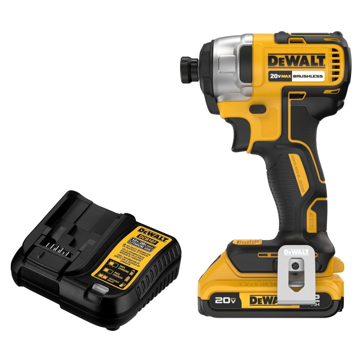 115-DCF787D1 0.25 in. 20V Max Brushless Cordless Impact Driver Kit