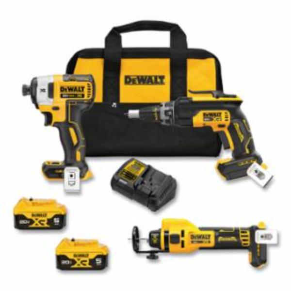 115-DCK303P2 5.0Ah 20V MAX XR Brushless Drywall 3-Tool Combo Kit, 3 Piece