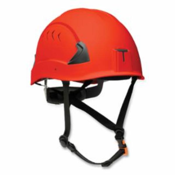 138-22923 CH-2-400V Climbing Style Vented Hard Hat - 6-Point Rapid Dial, Hi-Vis Orange