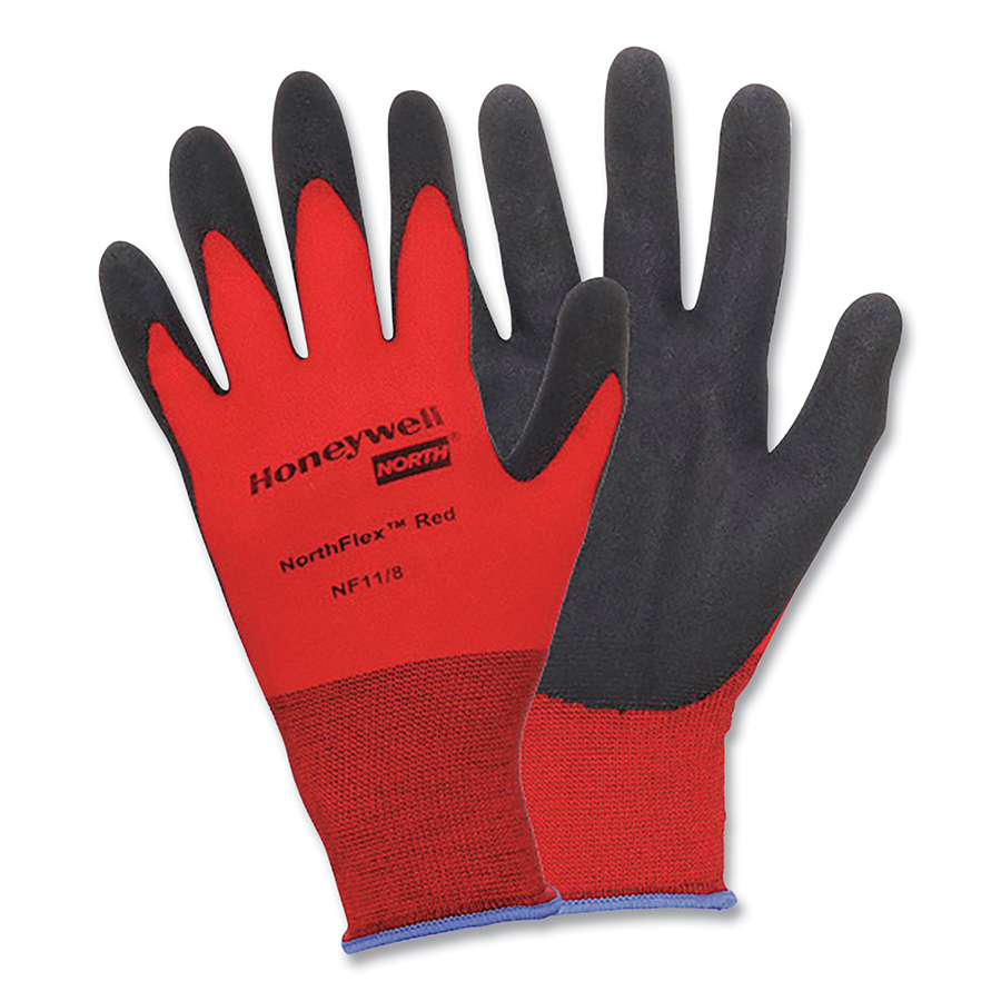 Picture of Honeywell North 068-NF11-6XS 10 Gauge Flex Red Nylon & Foam PVC Glove - 6XS - Pack of 12