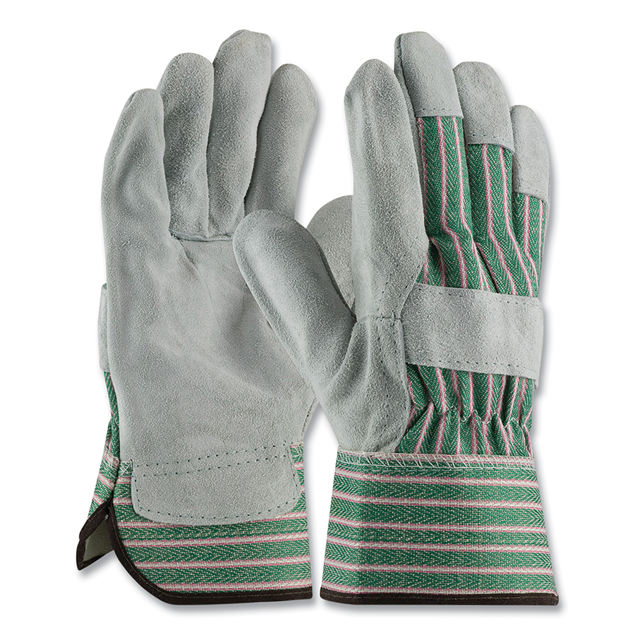 Picture of PIP 112-83-6563-L Bronze B-Grade Shoulder Gloves - Rubberized Safety Cuff&#44; Green & Pink Back - Small - Pack of 12