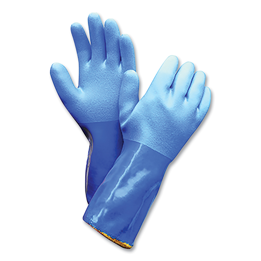 Picture of Perfect Fit 582-KV660-XXL 12 in. PVC Triple Dip Rough Gloves&#44; Blue