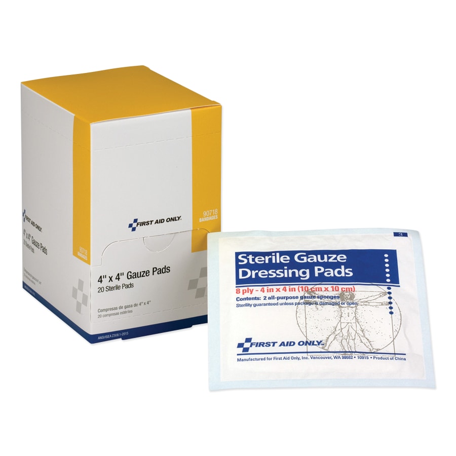 Picture of First Aid Only 579-90718 4 x 4 in. Sterile Gauze Pad - Pack of 12