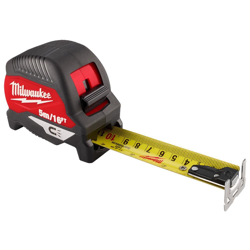 Picture of Milwaukee Tool 495-48-22-1017M 16 ft. Double-Sided Printing Steel Blade Magnetic Tape Measure - Red & Black