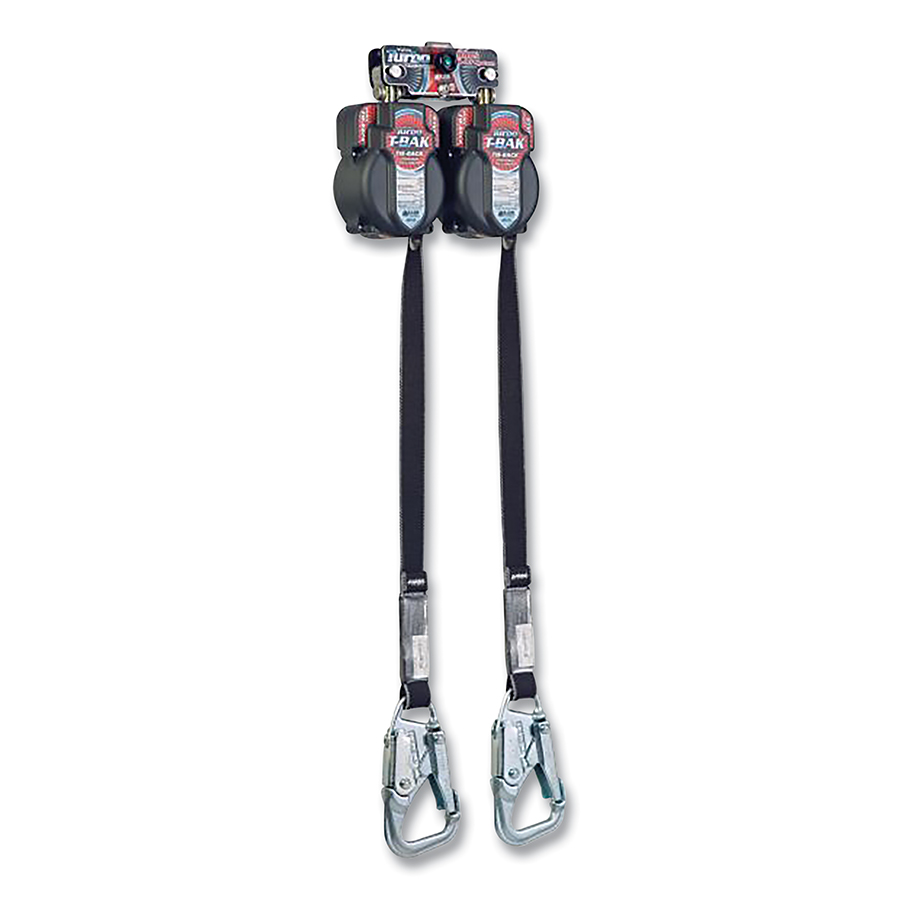 493-MTL-LEP2-61-6FT 6 ft. Tyrolite Edge Cable - Galvanized Steel - One Pin Connector - Steel Locking Snap Hook - Twin Leg