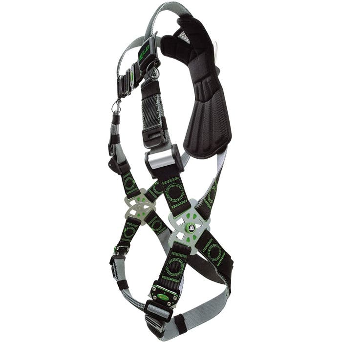Revolution(R) Full Body Harness for Hot Work, 2XL/3XL, 400 lb., Quick-Connect Chest/ Back D-Ring