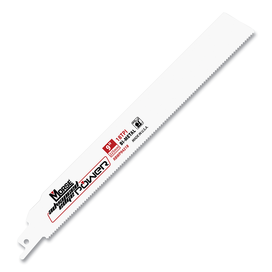 Picture of M.K. Morse 497-RBWP64218T05 0.042 x 6 x 1 in. Advanced Edge Power Bi-Metal Reciprocating Saw Blade - 18 TPI - Pack of 5