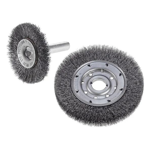 421-60160 1.5 x 0.012 in. Concave Premium Radial Wheel Brush - Crimped Filament & Wire - Pack of 10