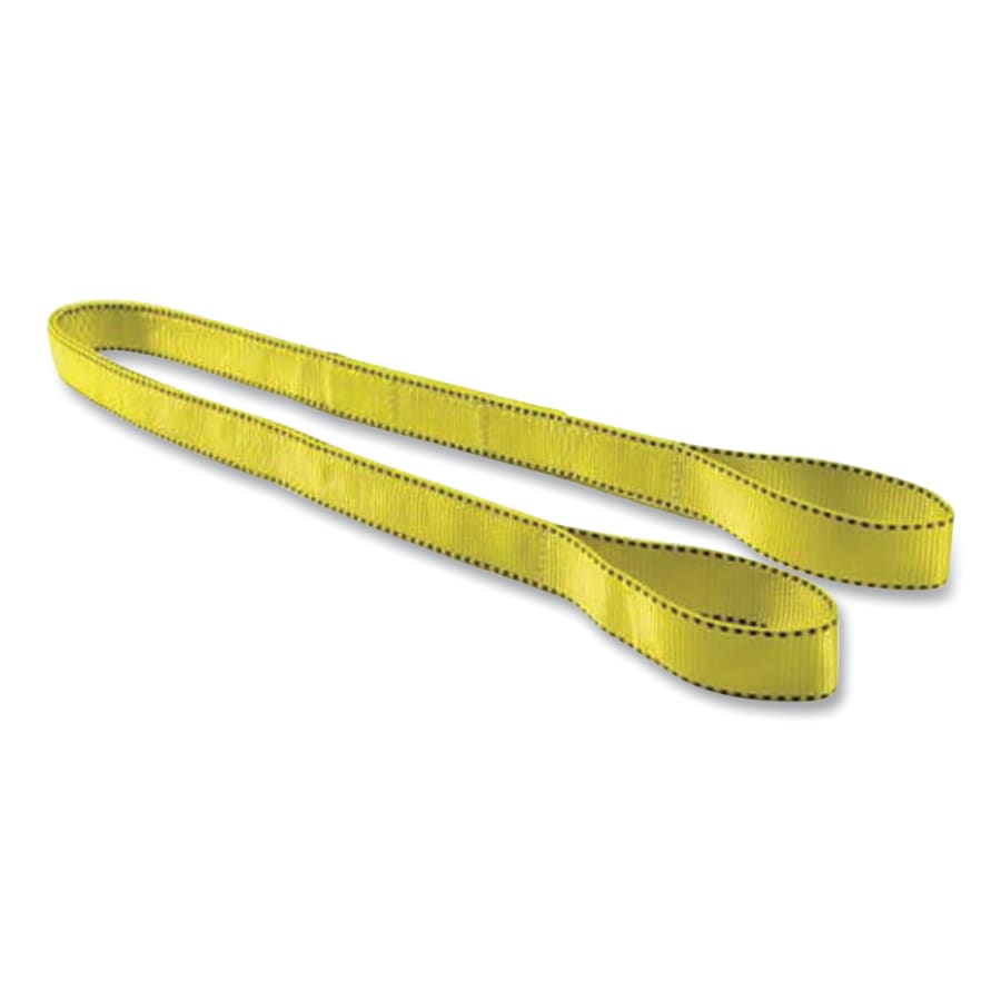 439-EE291X10ND 1 in. x 10 ft. 2-Ply Pro-Edge Web Sling - Eye & Eye - Polyester with Flat, Yellow