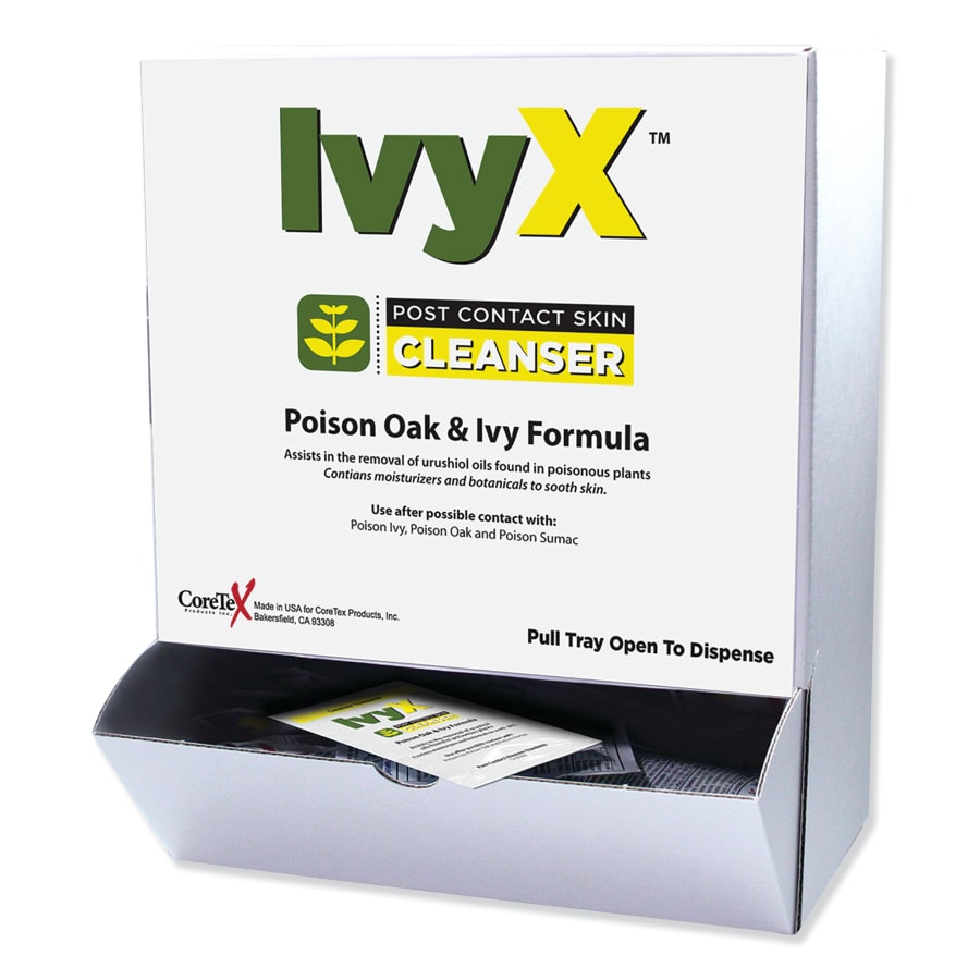 IvyX,Post-Contact Skin Cleanser, 0.25 oz, Packets with Dispenser, 50 Packets/Dispenser