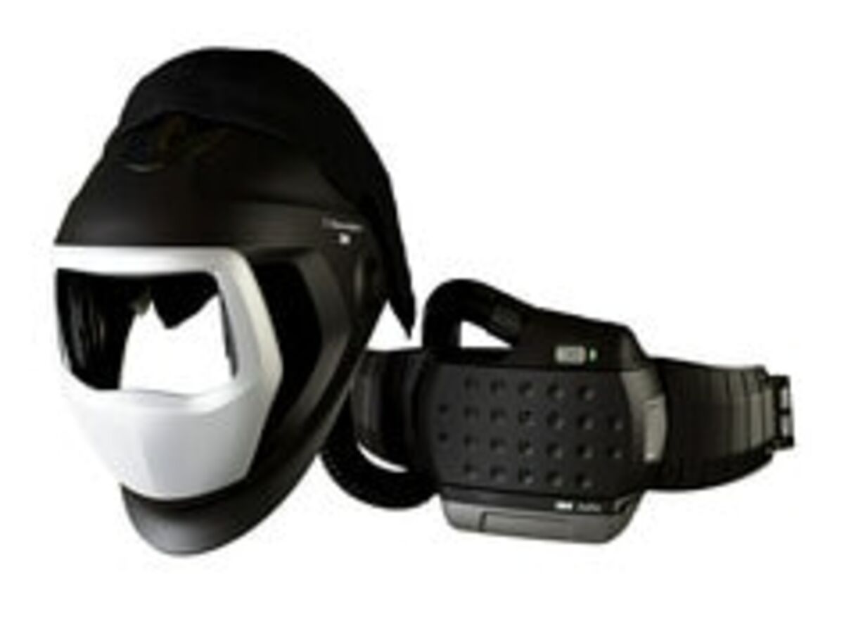Picture of 3M 711-35-1101-00SW 9100 Air Powered Respirator Welding Helmet - Black