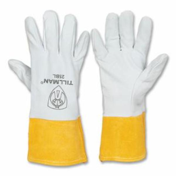Picture of Tillman 724-25BM 4 in. 25B TIG Welding Gloves&#44; Pearl & Bourbon Brown - Medium - Pack of 6