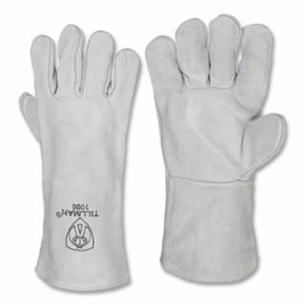 Picture of Tillman 724-1000 14 in. 1000 Cuff Shoulder Split Cowhide Palm Stick Welding Gloves&#44; Gray - Large - Pack of 12