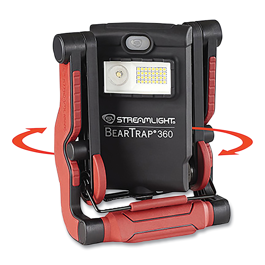 Picture of Streamlight 683-61523 Beartrap Multi-Function Rechargeable Work Light - Rotating Body - 1 Battery&#44; Red - 2000 Lumen