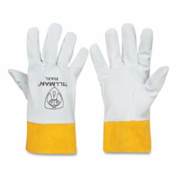 Picture of Tillman 724-25AM 2 in. 25A TIG Welding Gloves - Split Deerskin Palm - BOH&#44; Pearl & Bourbon Brown - Medium - Pack of 6