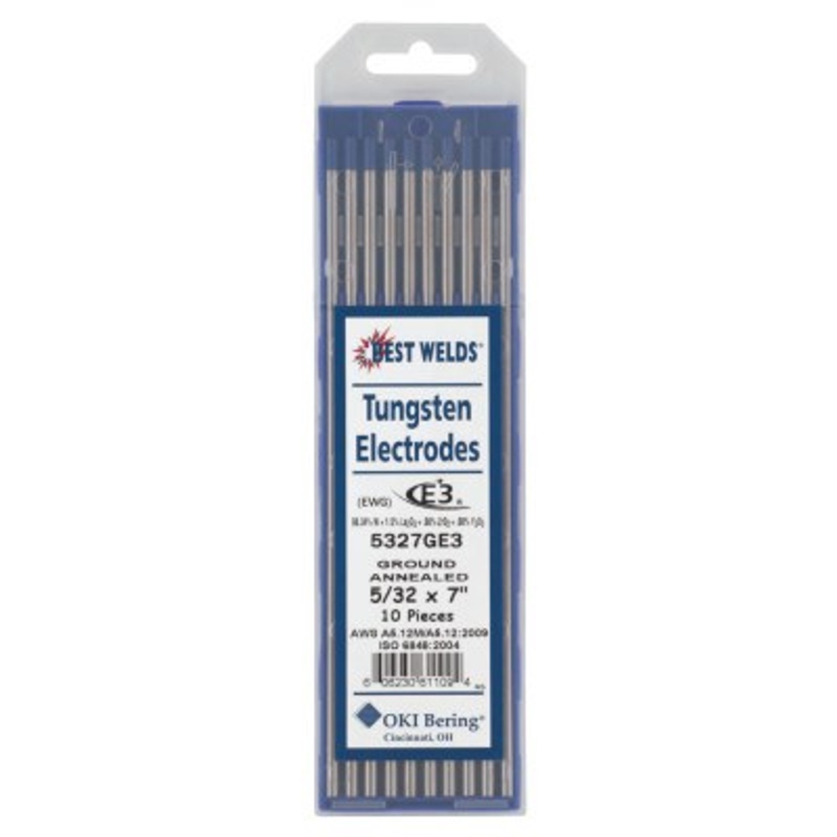 Picture of Best Welds 900-5327GE3 E3 Tungsten Electrodes&#44; 0.16 in. Dia. x 7 in. Long