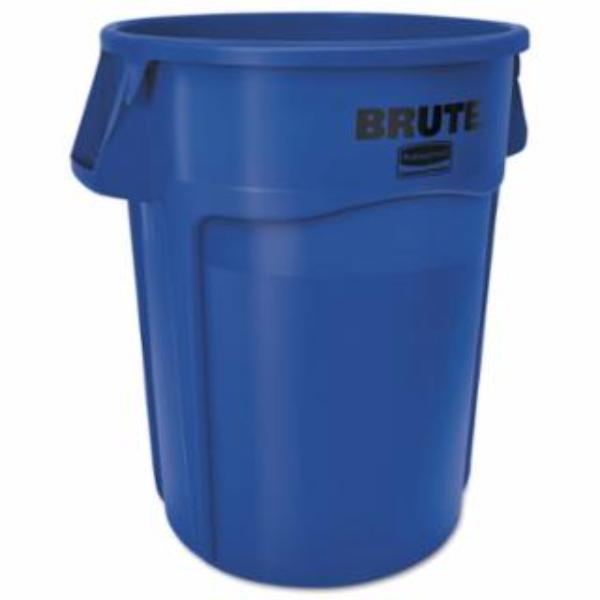 640-FG261000WHT 10 gal Brute Round Container Without Lid - Heavy-Duty Plastic, White