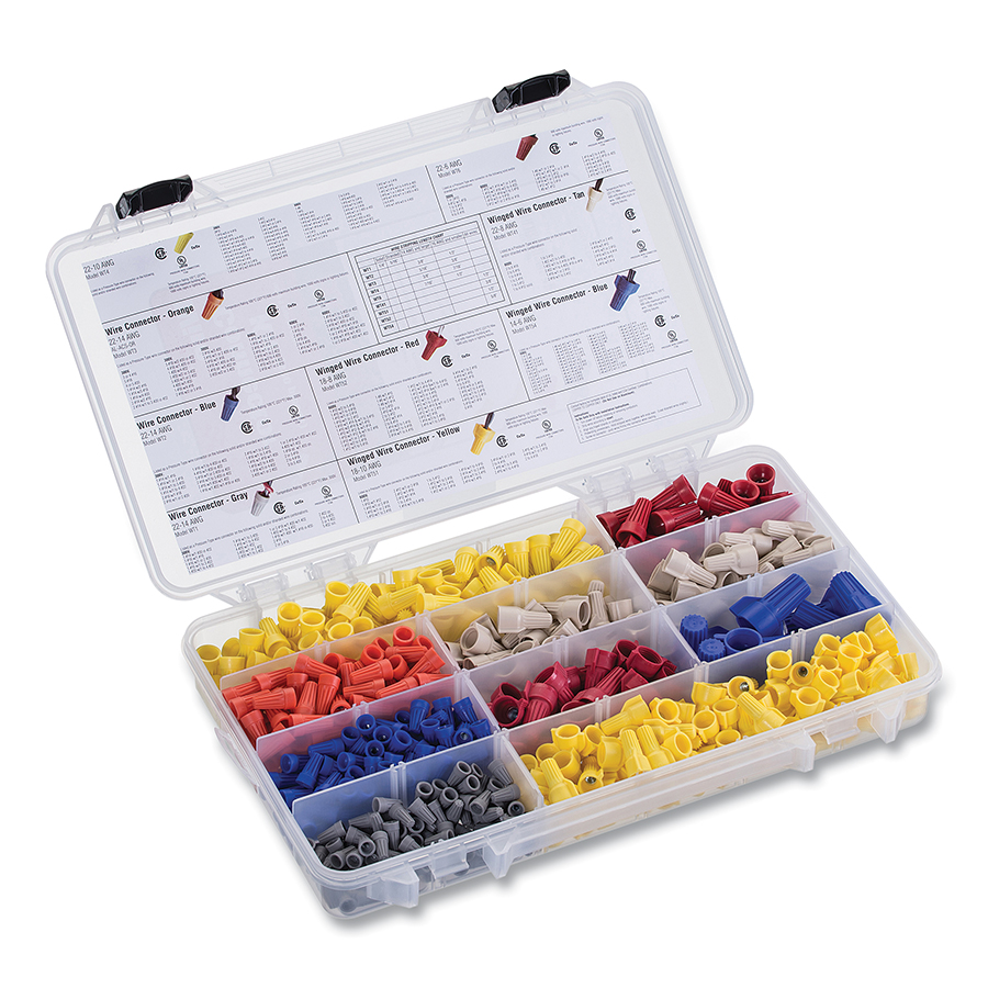 Picture of Ideal Industries 131-30-2091 Wire Twist & Wing Twist Wire connector Kit - 620 Piece