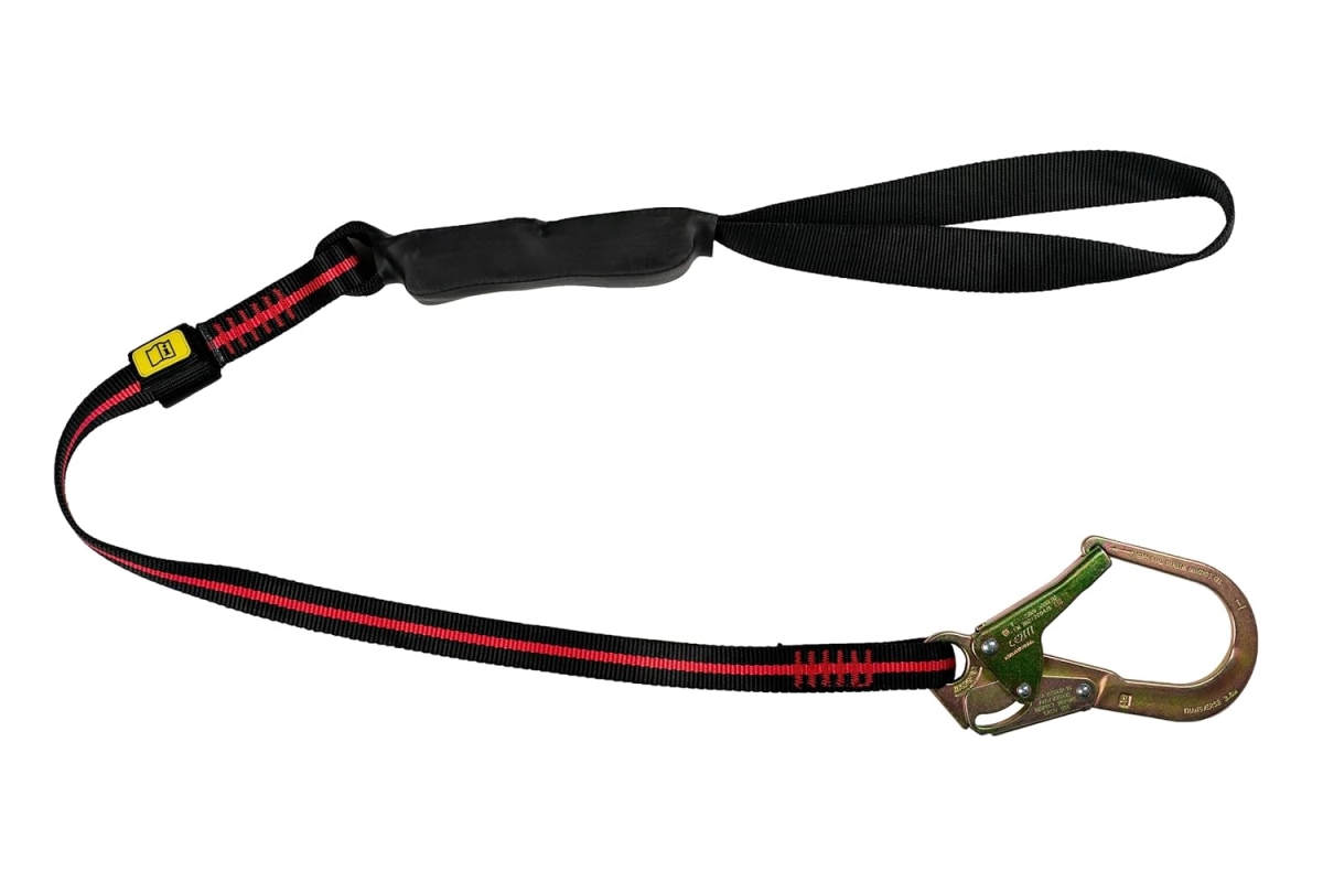 493-FPLARCM-SUS 6 ft. H500 ARC Flash Lanyard - Webbing Loop, Rebar Hook, 310 lbs Load Capacity, Single Leg