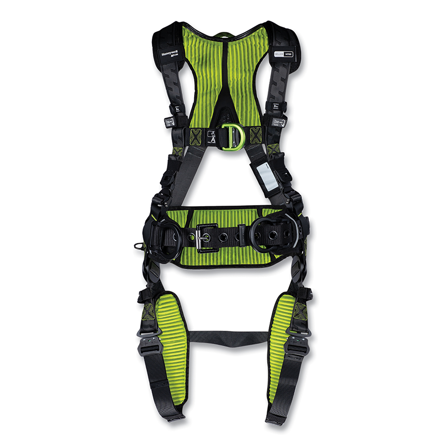 493-H7CC3A1 H700 CC3 Front & Side D-Rings Aluminum Full Body Safety Harness with Quick-Connect Buckles - Small & Medium
