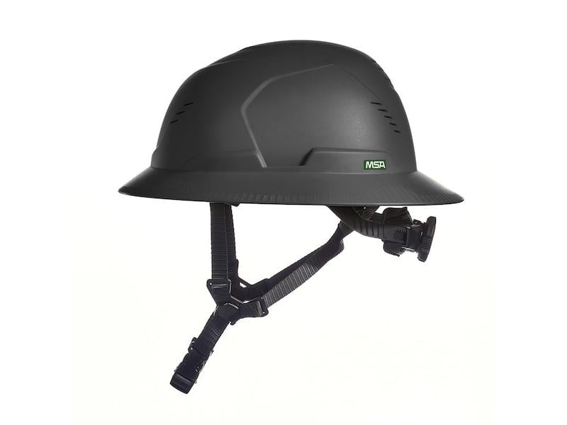 MSA Safety Works V-Gard H2 Full Brim Vented MIPS Safety Helmet Black - 10250606