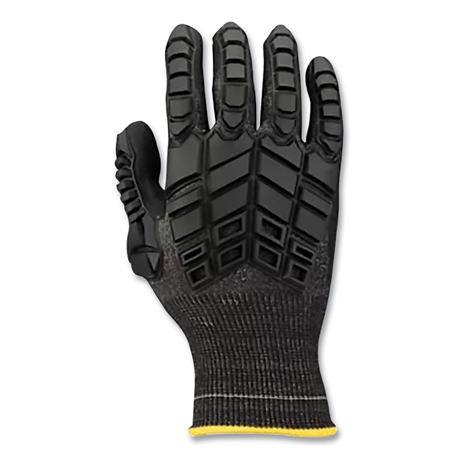 Rig Dog,Light NBR High Dexterity Gloves, High Performance Polyethylene, Size 6, Black