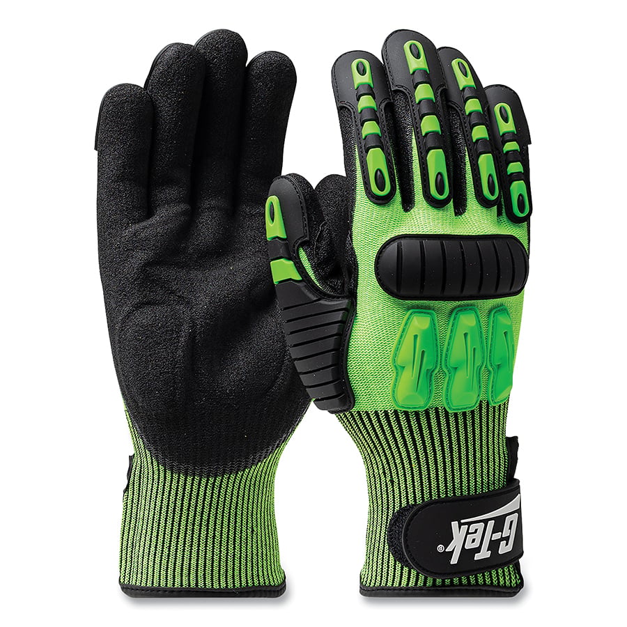 112-120-5130-M Tuffmax 3 13G Gloves, Green - Medium