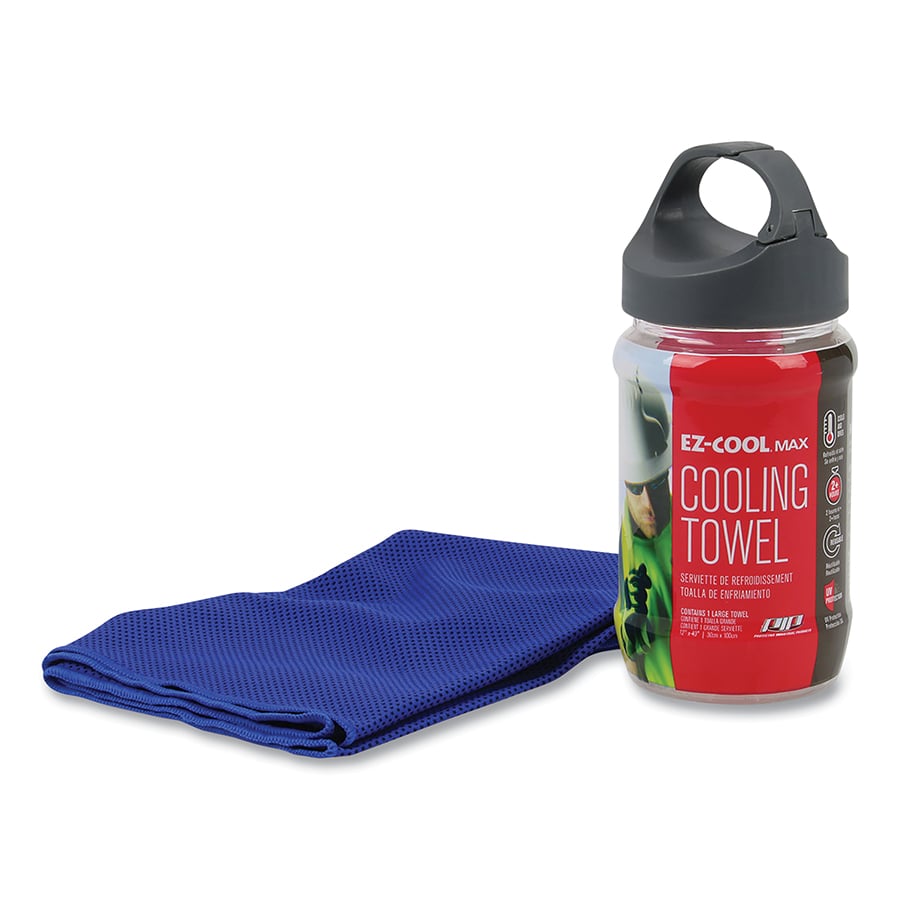 Protective Industrial Products EZ Cool Max Cooling Towel 12 x 40in Evaporative Navy Blue - 396-EZ900-NV