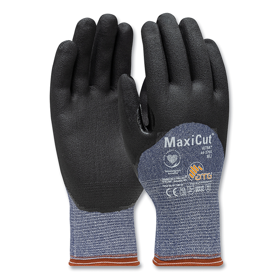 Cut-Resistant Glove, Cut Level A3 ,Dipped ,Foam Nitrile ,Sandy ,3XL 12 PK