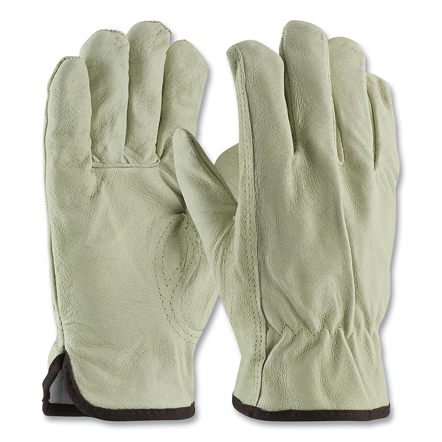 Premium Top Grain Pigskin Leather Drivers Glove w/3M Thinsulate + Foam Lining, Keystone Thumb, 12PK